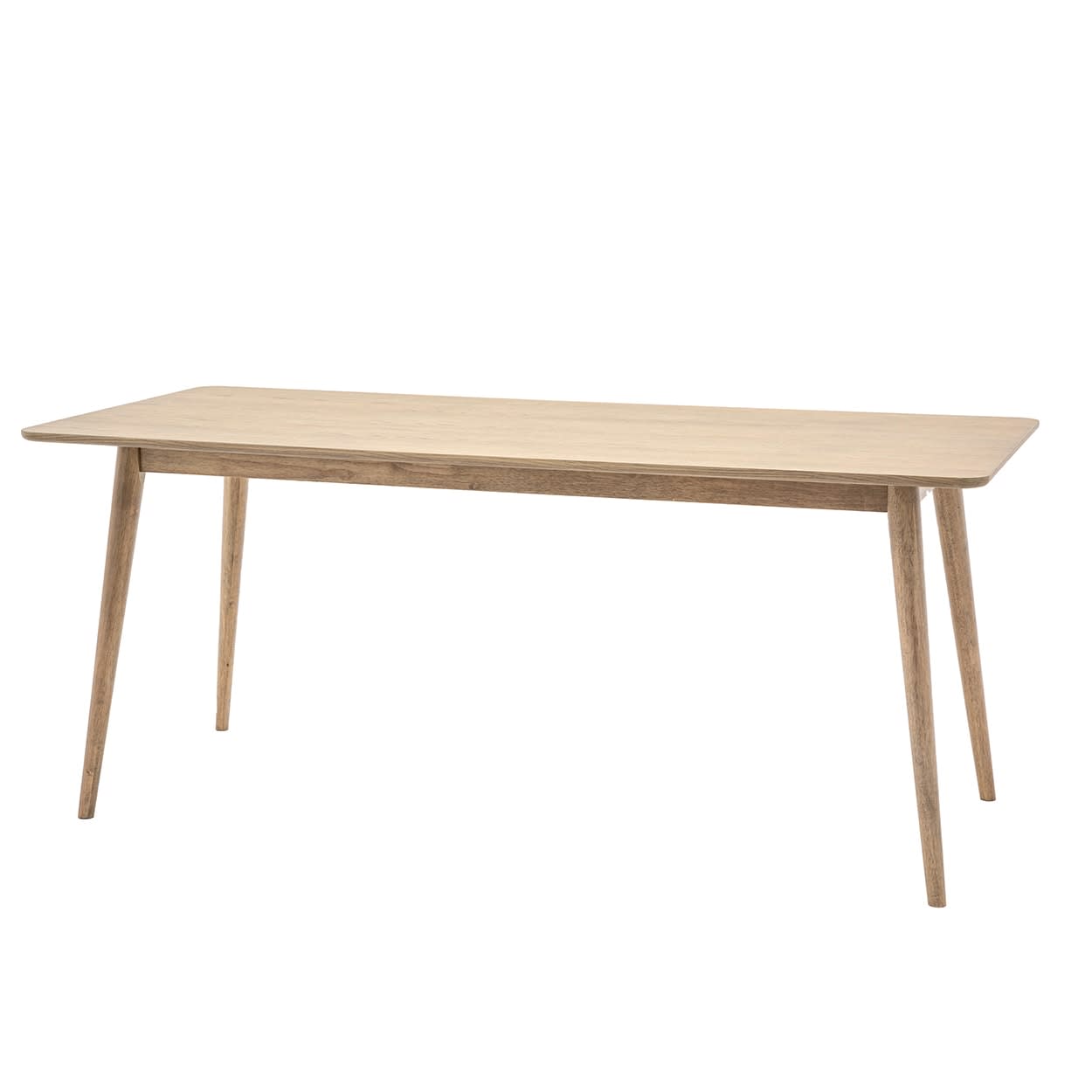 Panelled Grey Wooden Dining Table by Gallery Direct