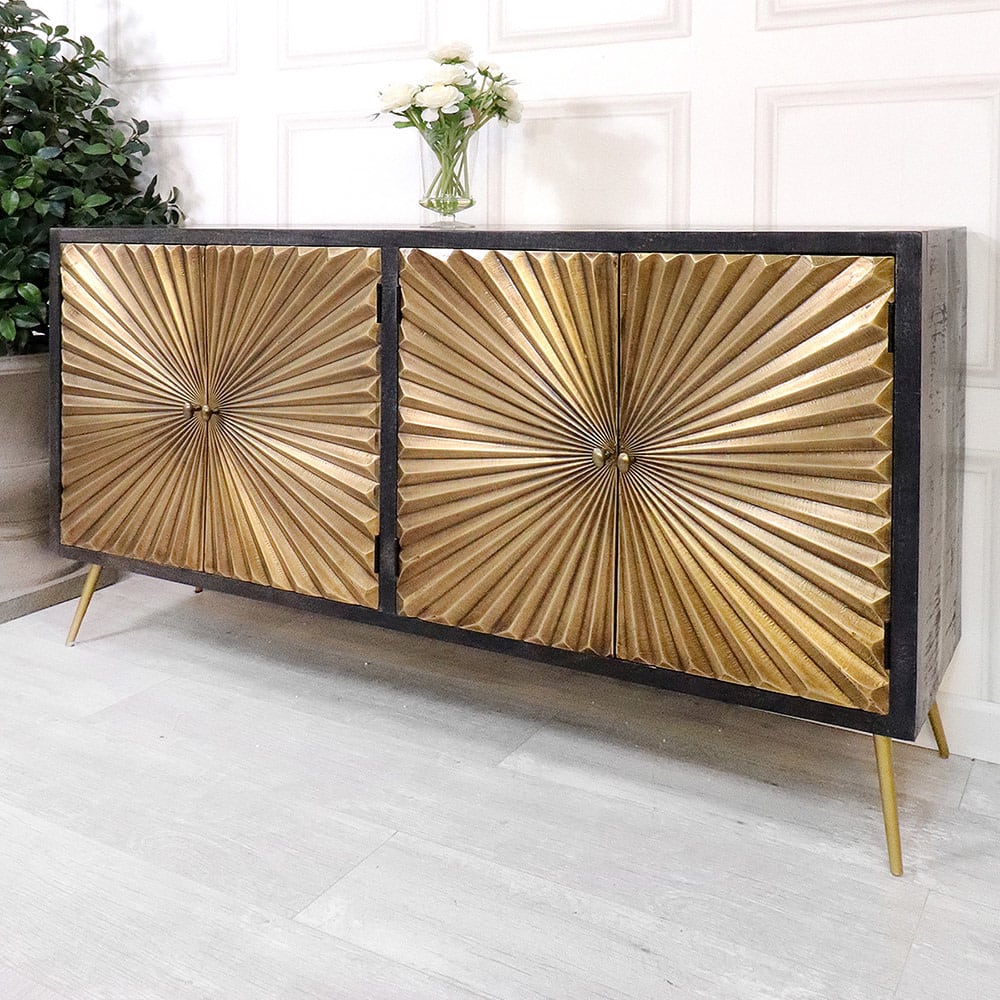 Brassburst 4 Door Sideboard