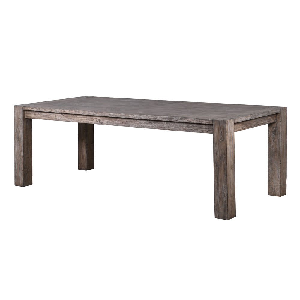 Wooden Block Large Dining Table