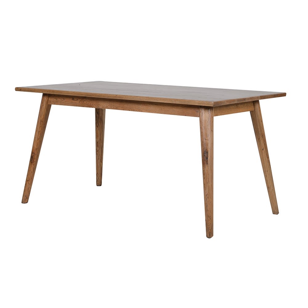 Smooth Oak Retro Dining Table