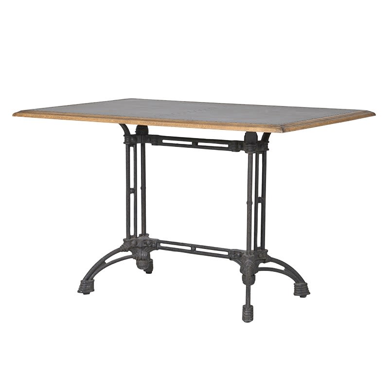 Metal Top New York Dining Table