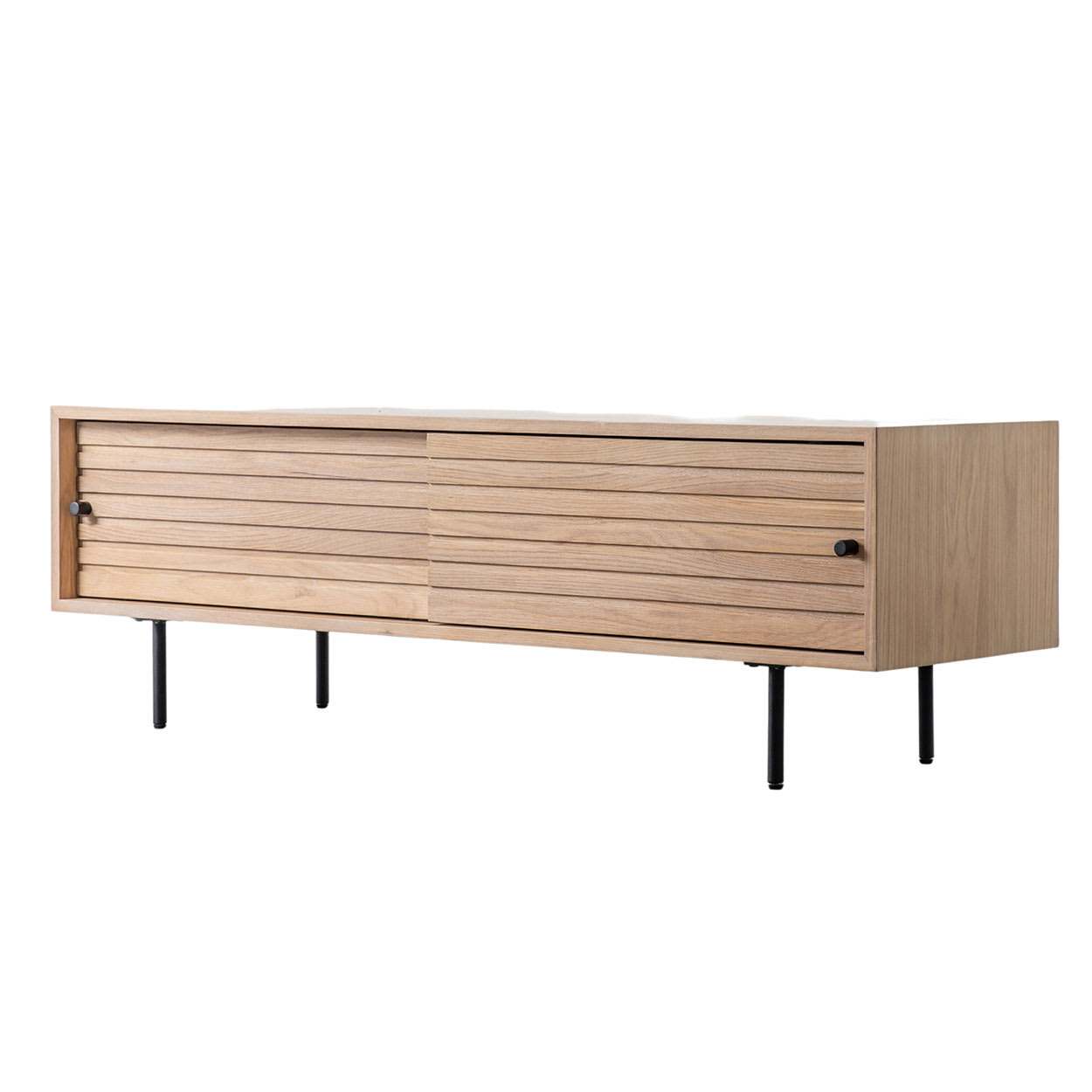 Okayama Oak Media TV Unit by Gallery Direct