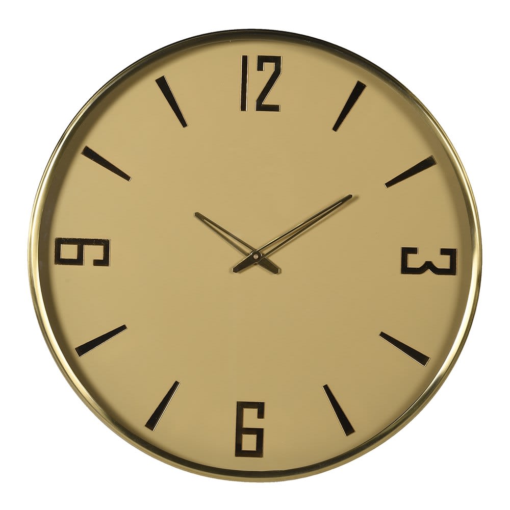 Old Gold Round Wall Clock