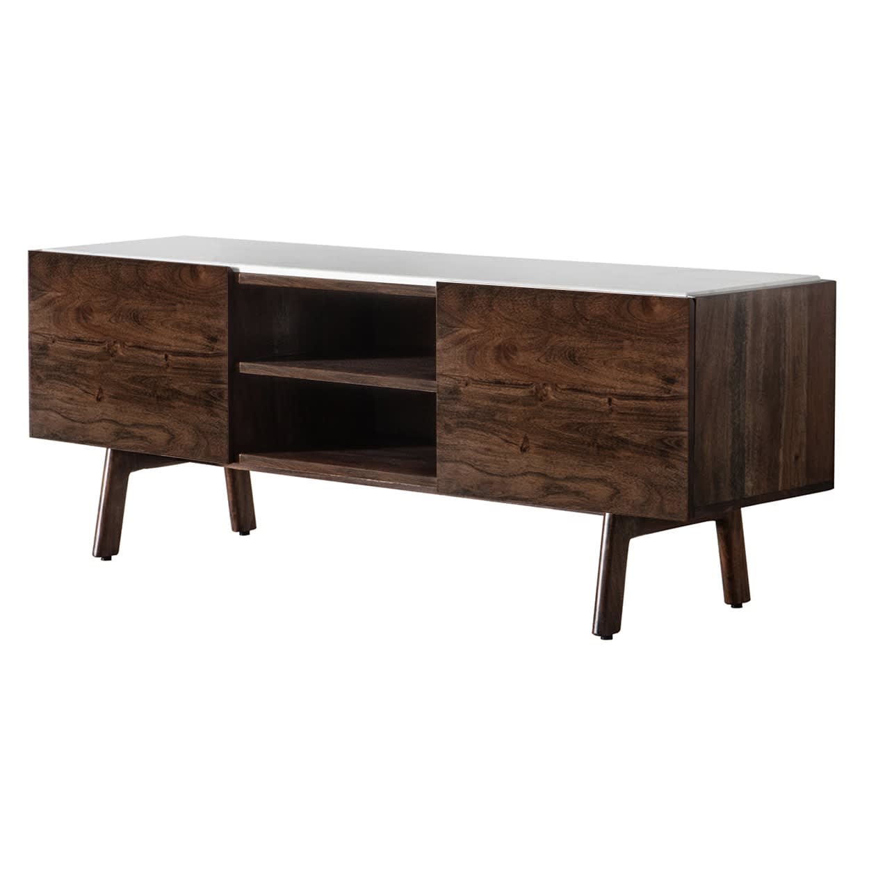 Barcelona Brown Wooden TV Media Unit by Gallery Direct