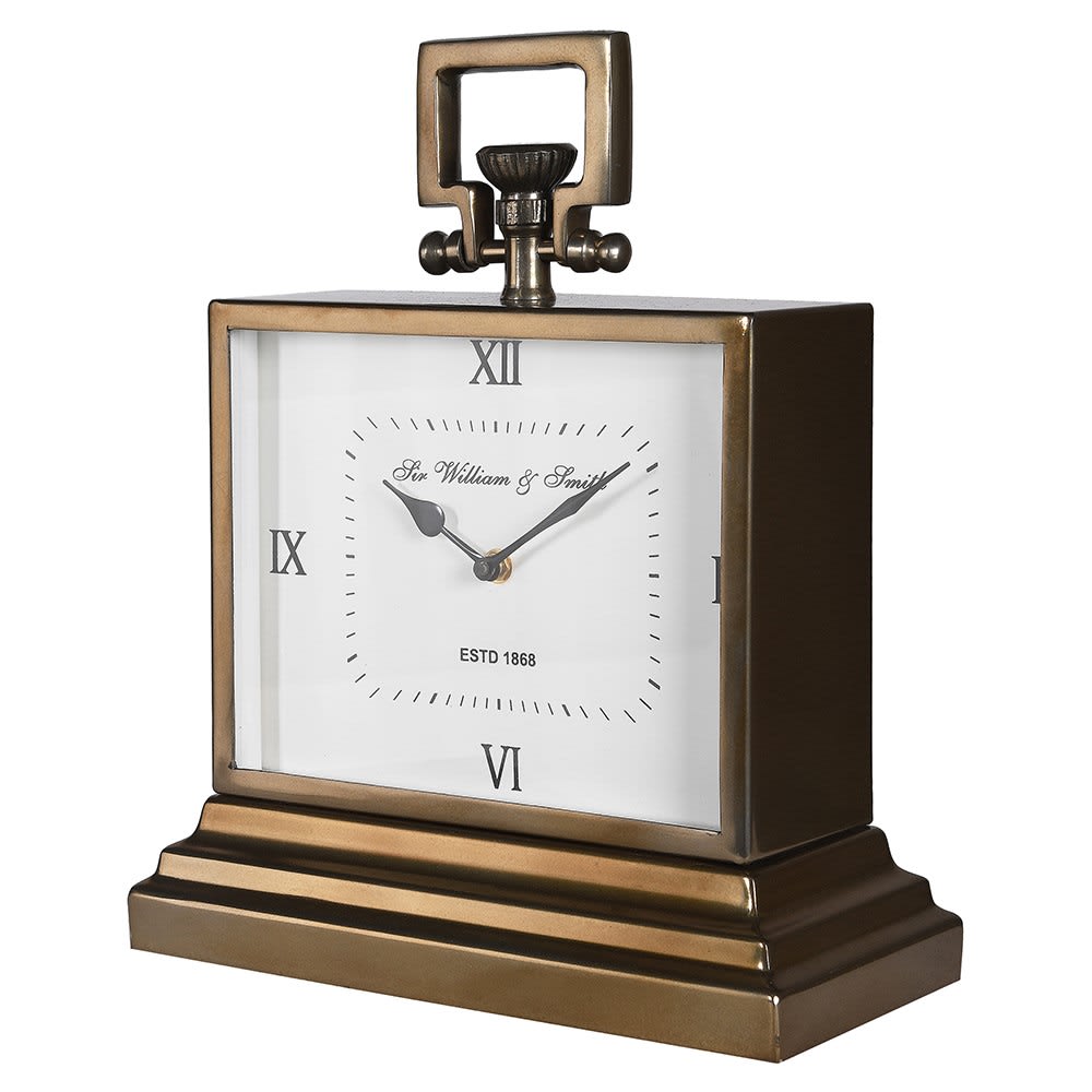 Brass Smith Mantel Top Clock