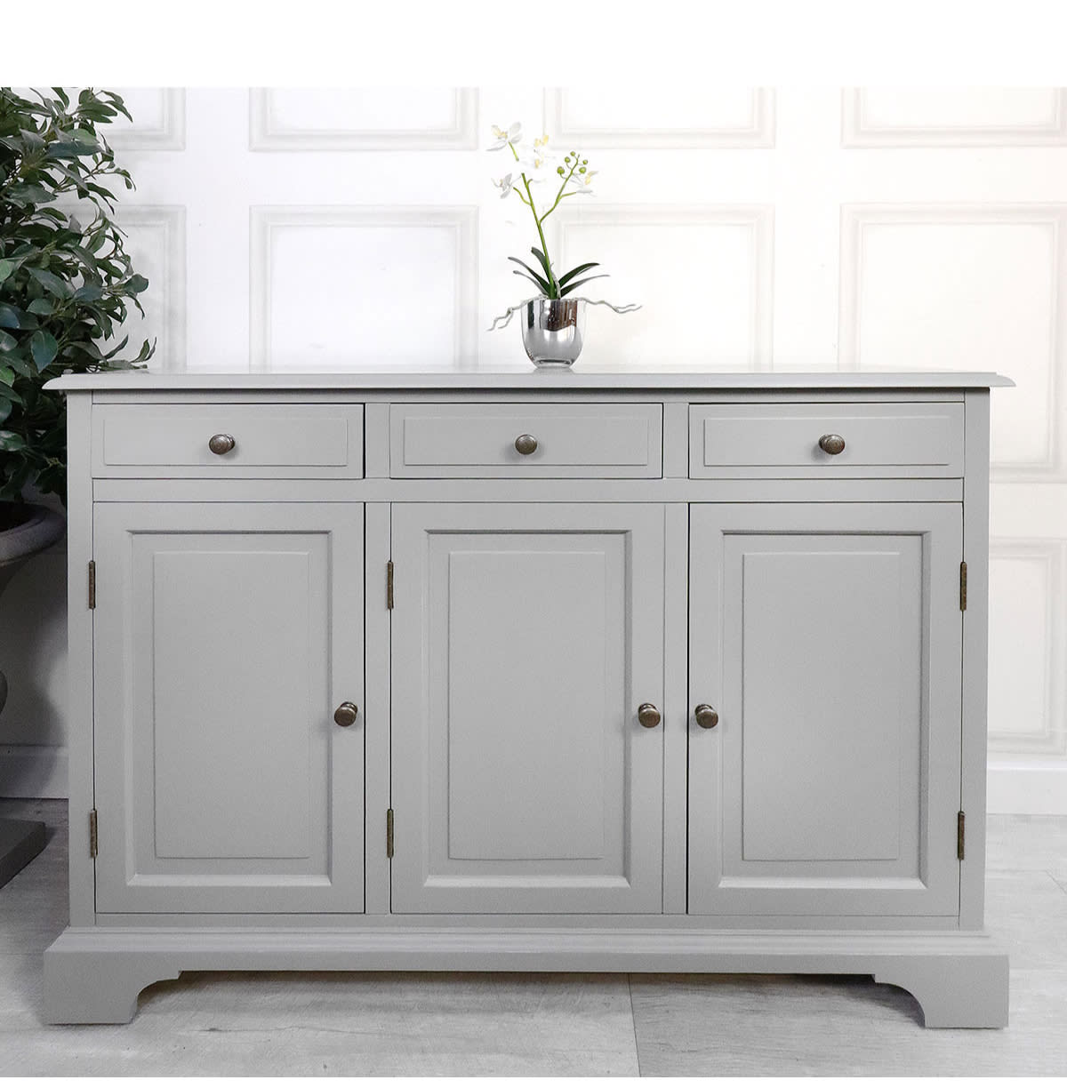 Portobello Grey Large Sideboard