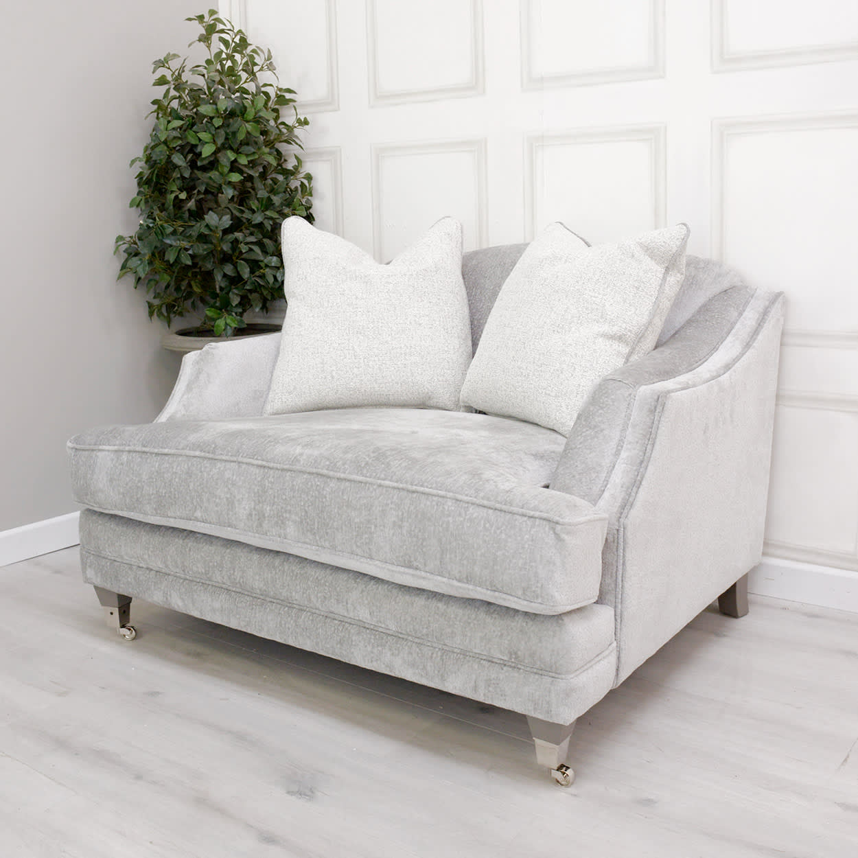 Silver Snuggle Sofa