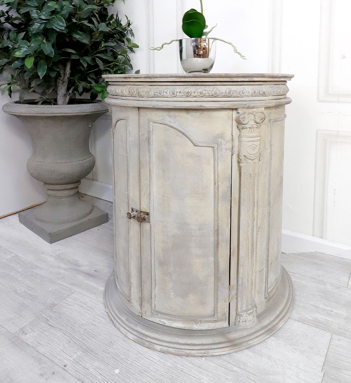 Round Small Cupboard with Doors