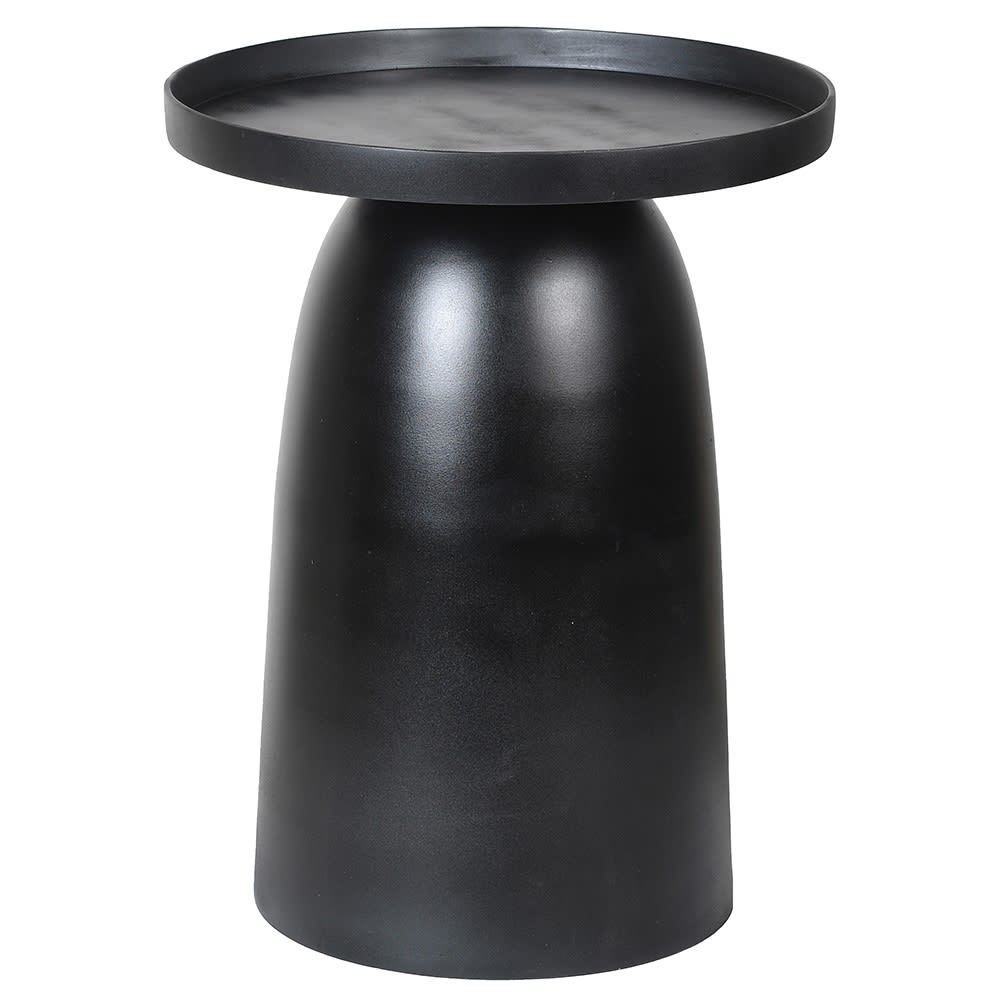 Black Metal Round Side Table