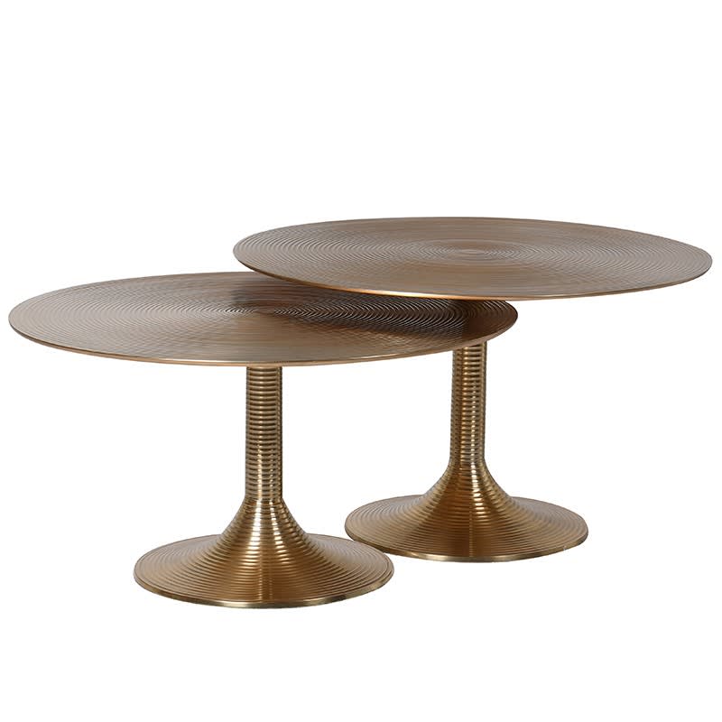 Set of Two Round Side Tables