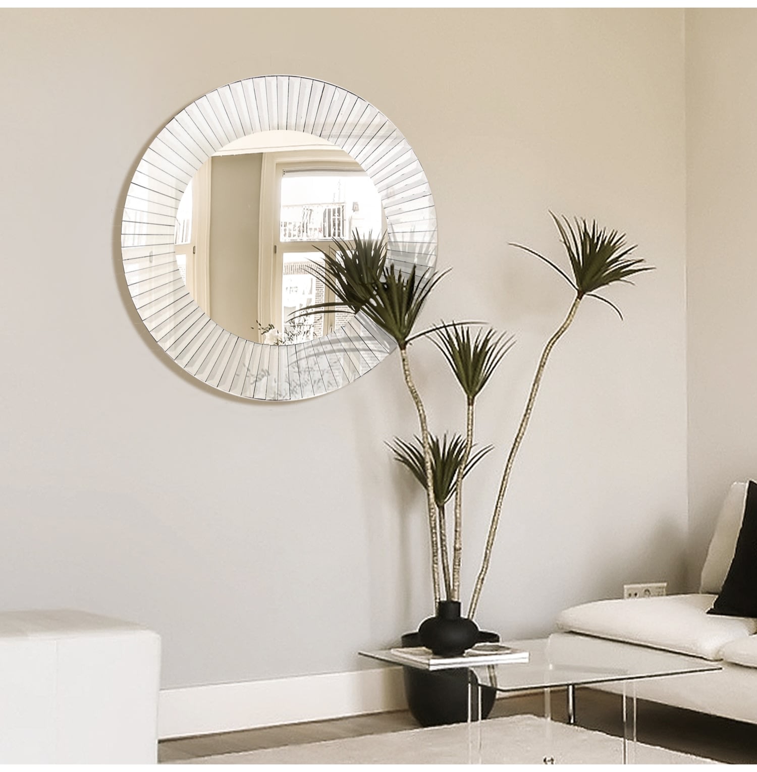 Round Venetian Stargate Mirror