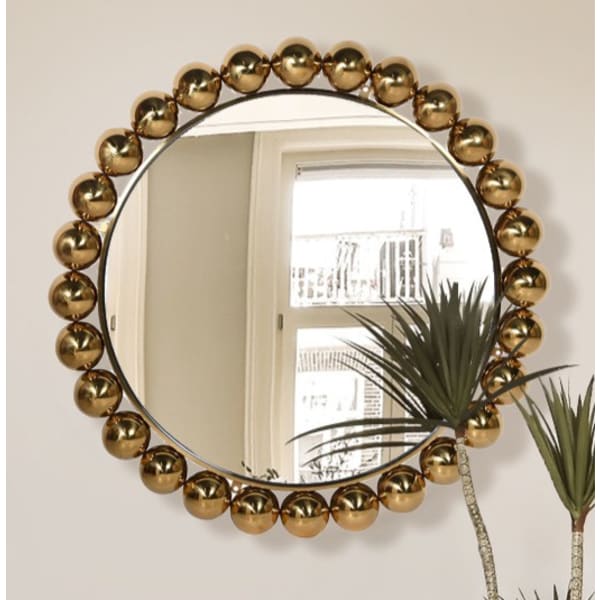 Gold 3D Ball Wall Mirror