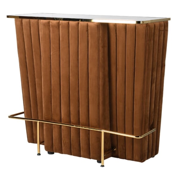 Sloane Gold Velvet Bar Unit