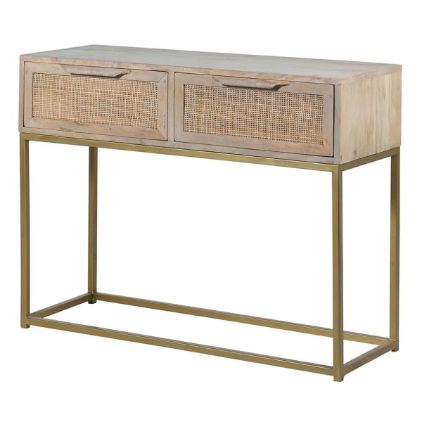 Casablanca Cane Hall Console Table