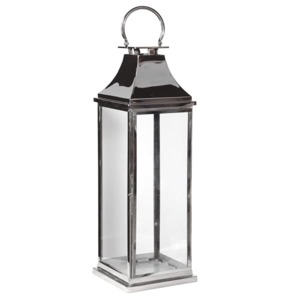 Sloane Chrome Giant Candle Lantern