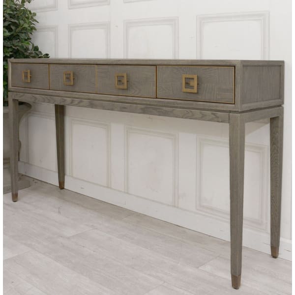 Boho Hall Console Table with Drawers
