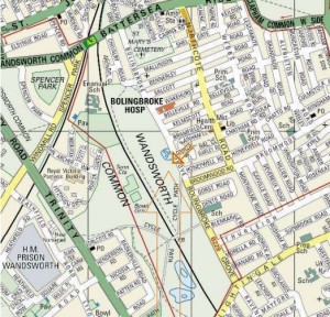 Wandsworth Common Map