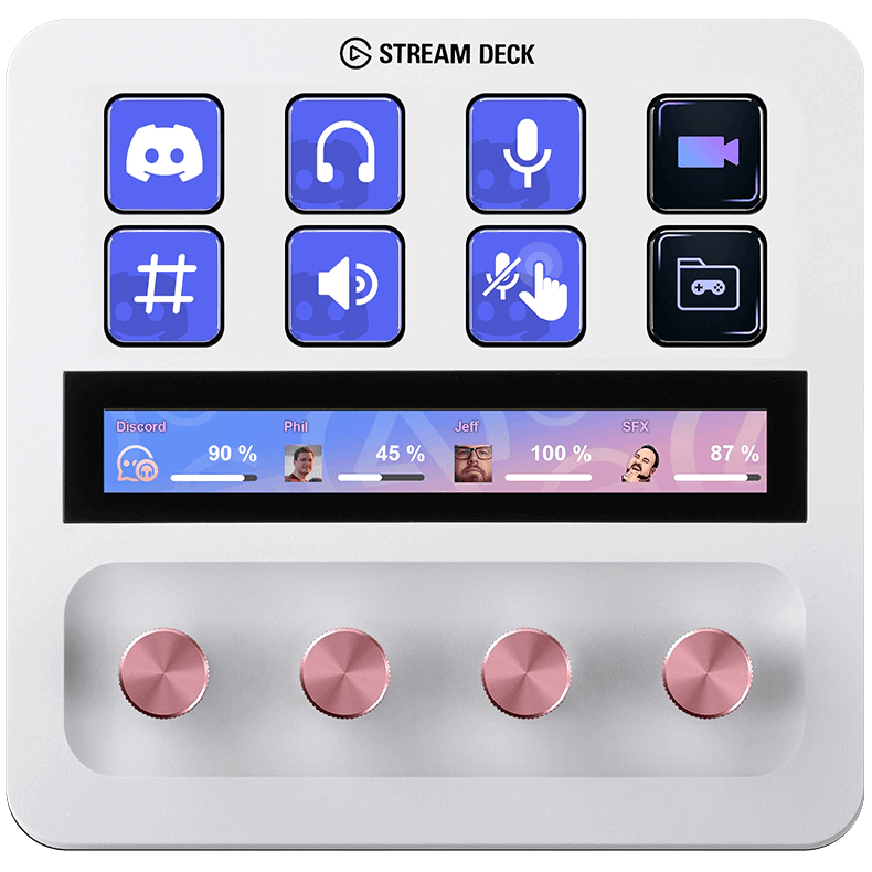 買い激安Elgato STREAM DECK + White PC用ゲームコントローラー・コンバーター