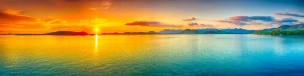 Sunrise over the sea