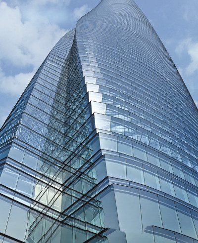 The façade of the Shanghai Tower necessitated the use of BIM. (Image courtesy of Gensler.)