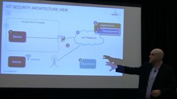 Black demonstrating an IoT security architecture.