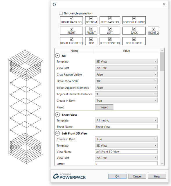 Figure 11. The View Sheet Generator.