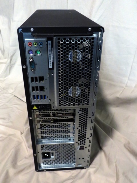 Figure 2. The back panel of the Lenovo tower. (Image courtesy of the author.)