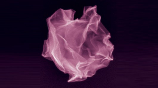 A crumpled graphene ball. (Image courtesy of Northwestern University.)