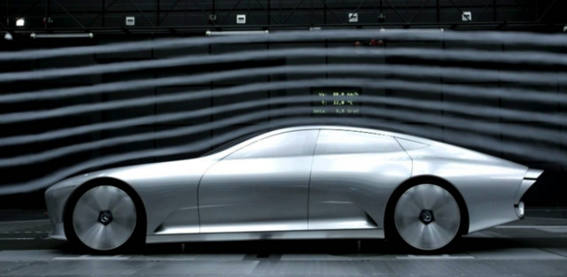 Wishful thinking? Smoke trails such as these from a wind tunnel test enforce the idea of car slicing through the air. If you could see actual airflow, the airflow over most of the car is anything but smooth. (Image courtesy of JT Technical Solutions at SlideShare.net.)