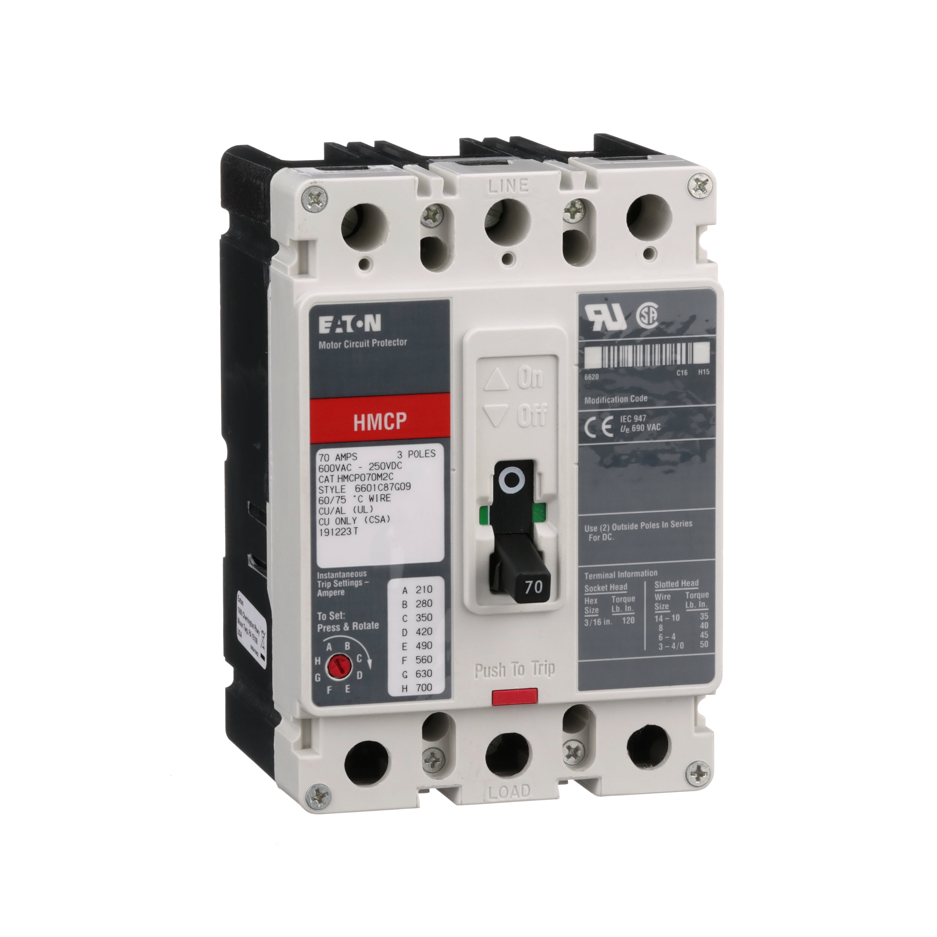 EATON CORPORATION HMCP070M2C