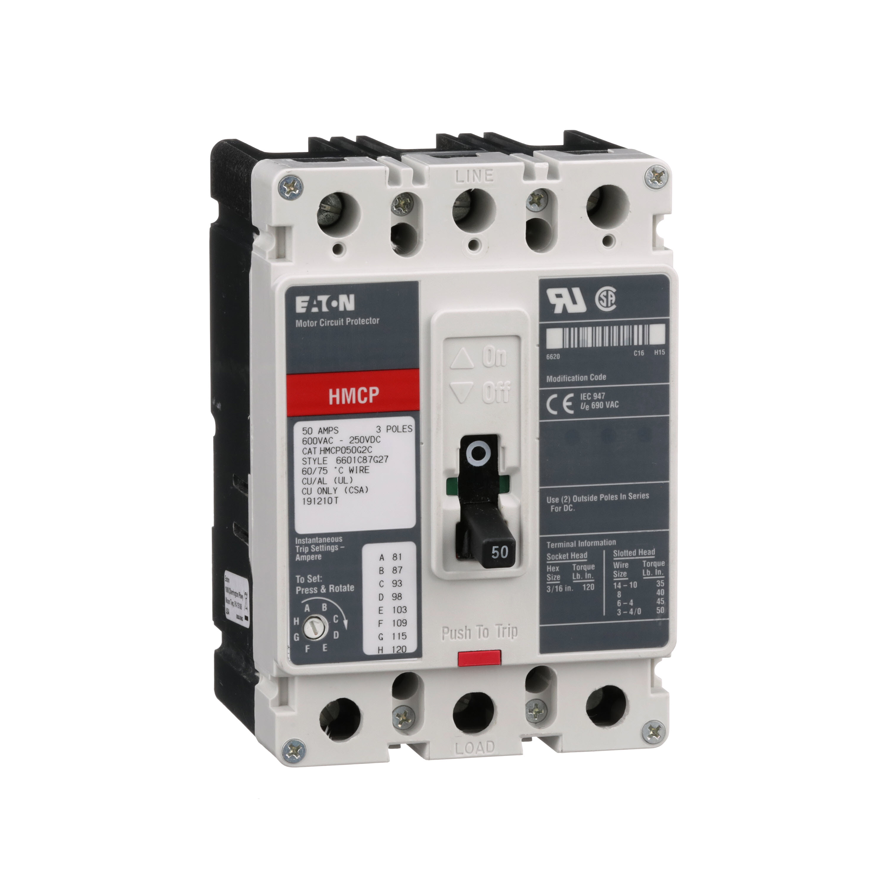 EATON CORPORATION HMCP050G2C