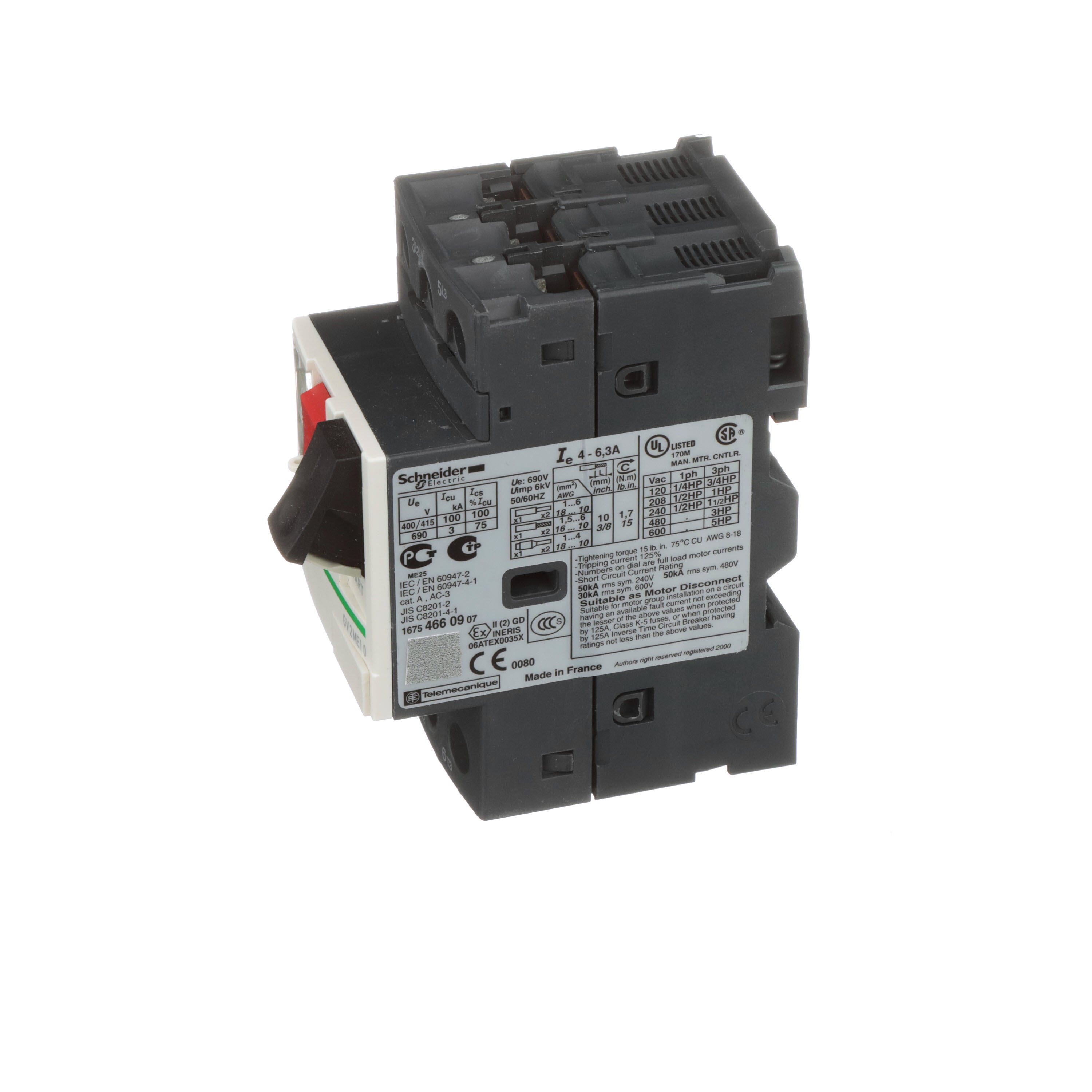 SCHNEIDER ELECTRIC GV2ME10