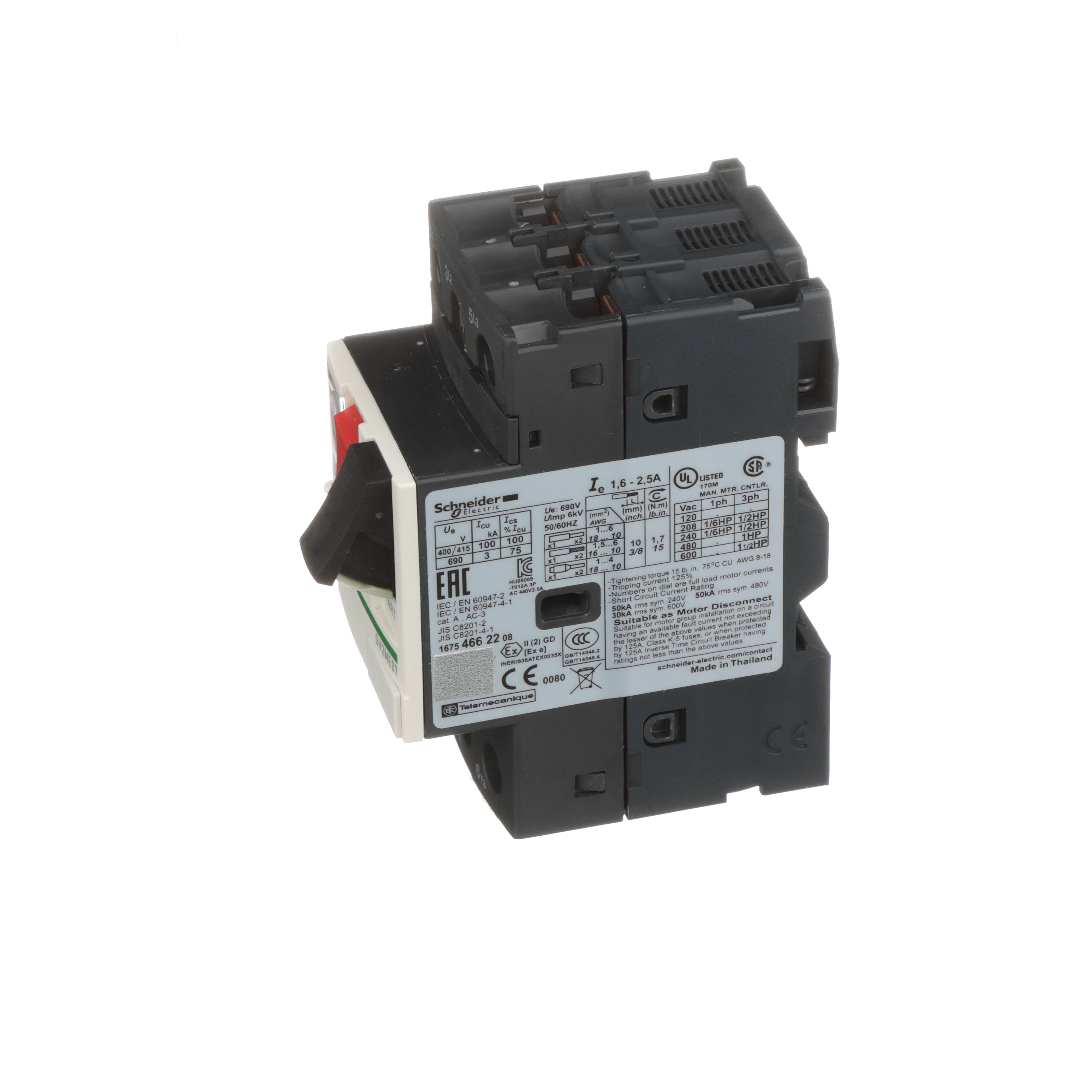 SCHNEIDER ELECTRIC GV2ME07