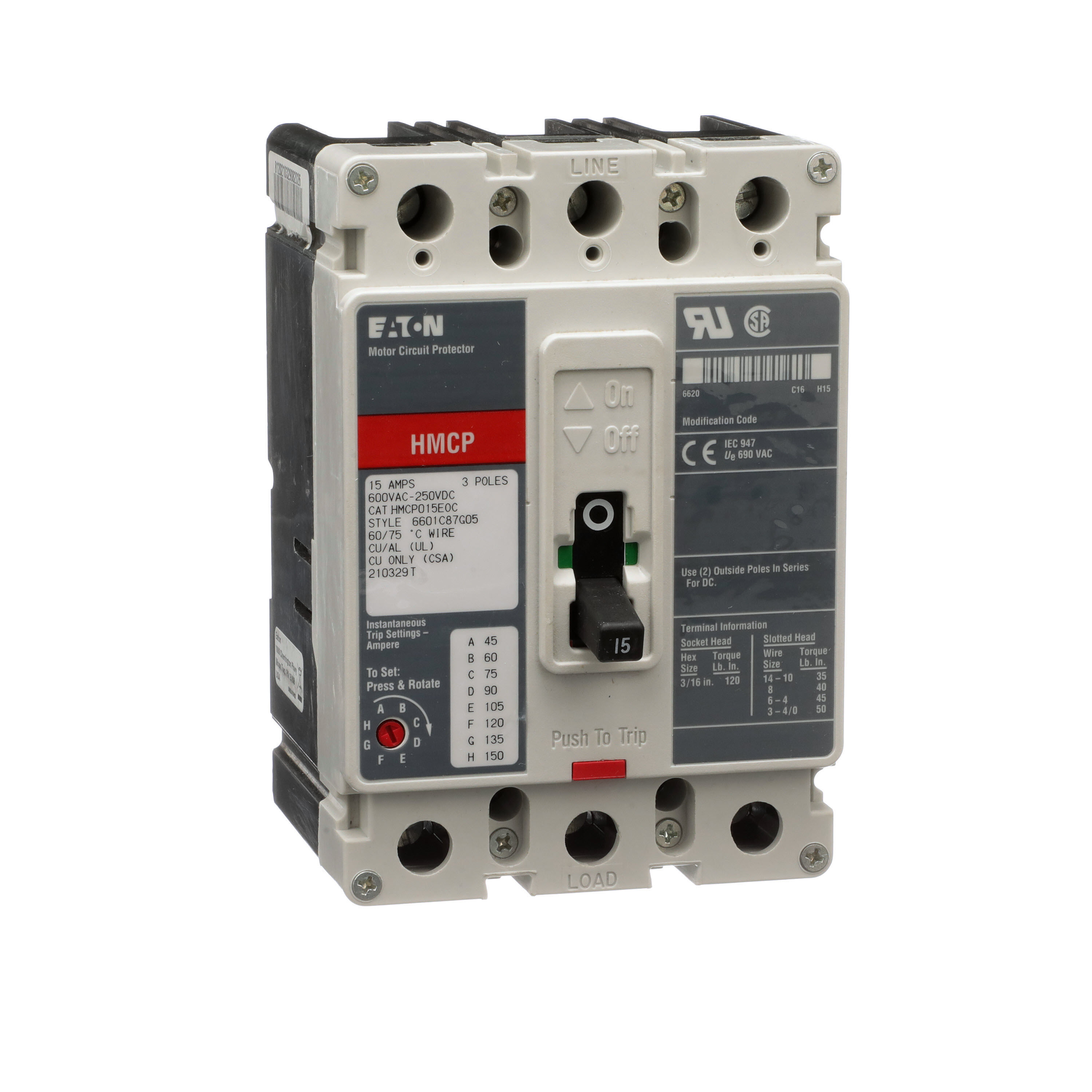 EATON CORPORATION HMCP015E0