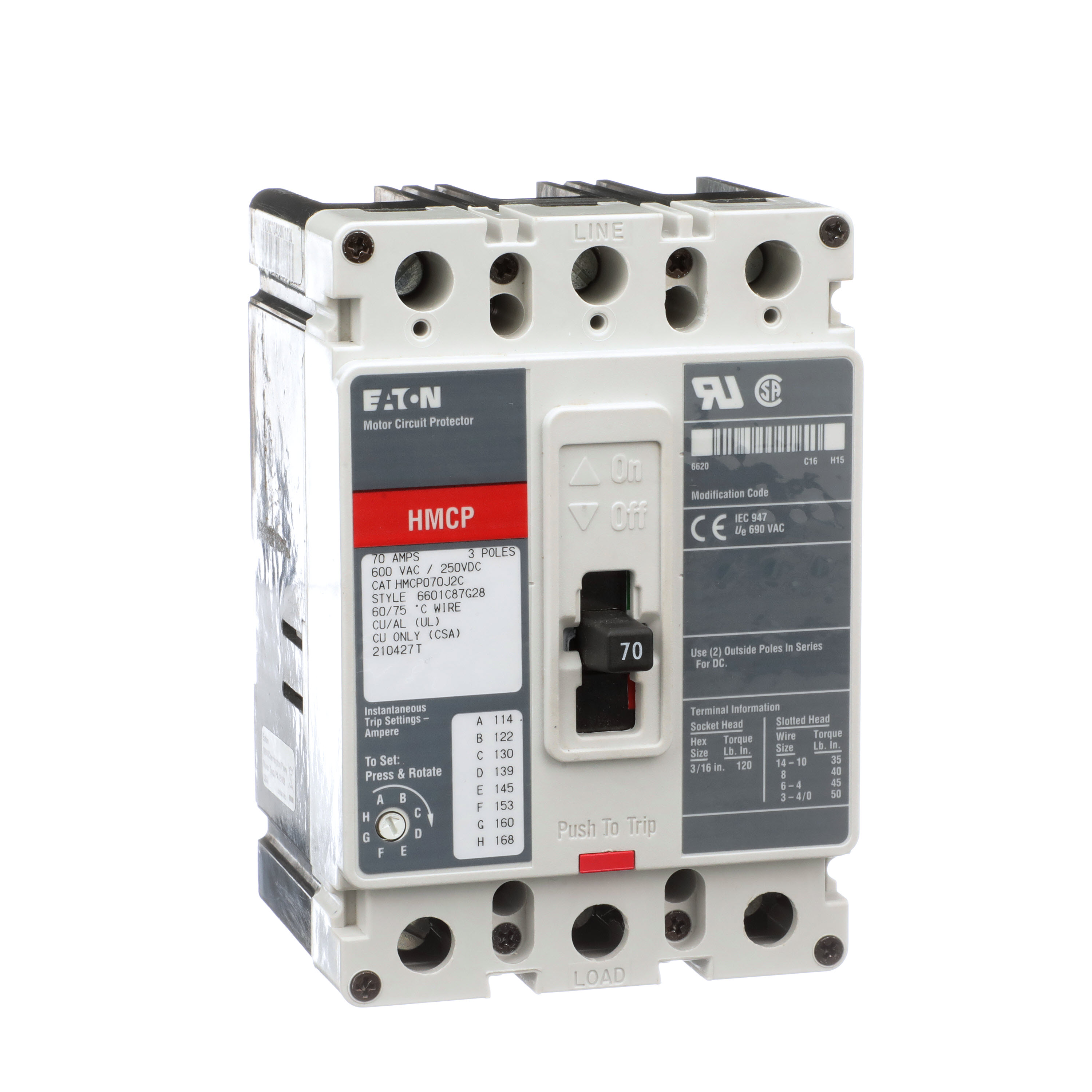 EATON CORPORATION HMCP070J2C