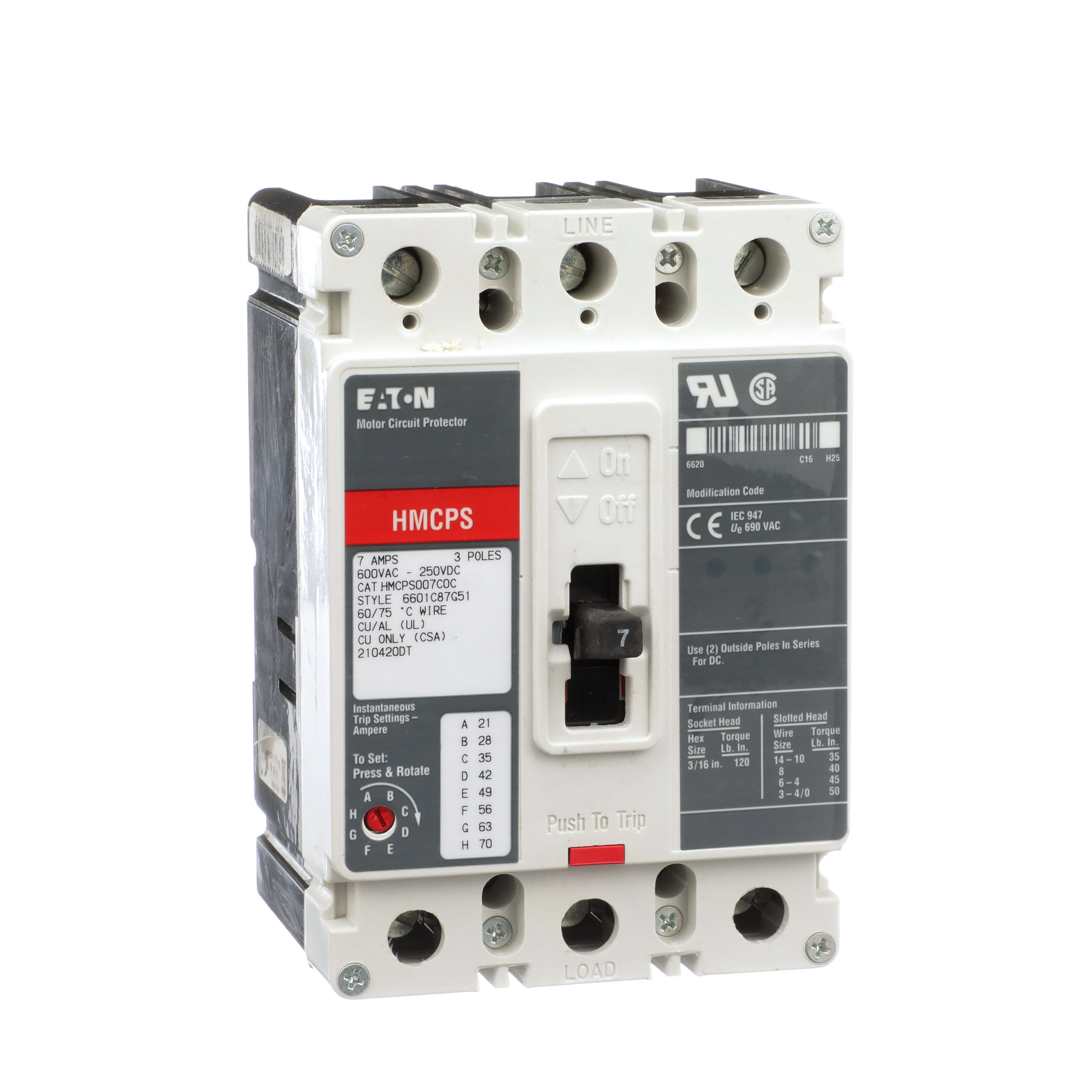 EATON CORPORATION HMCPS007C0C