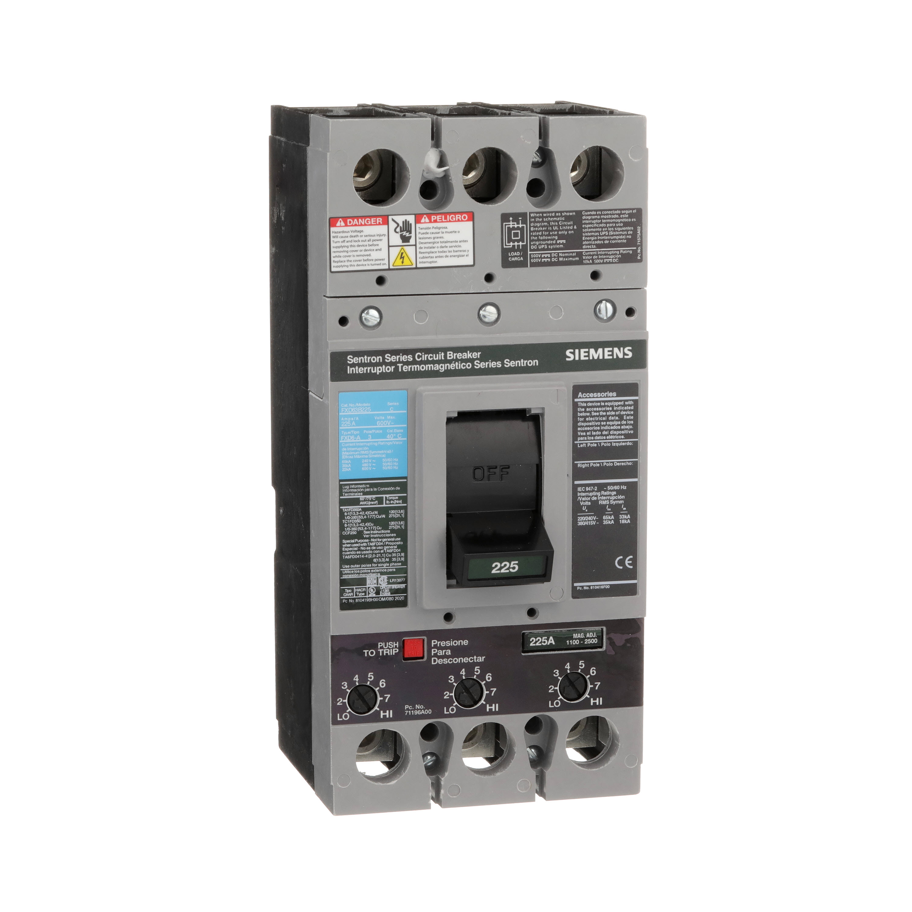 SIEMENS FXD63B225