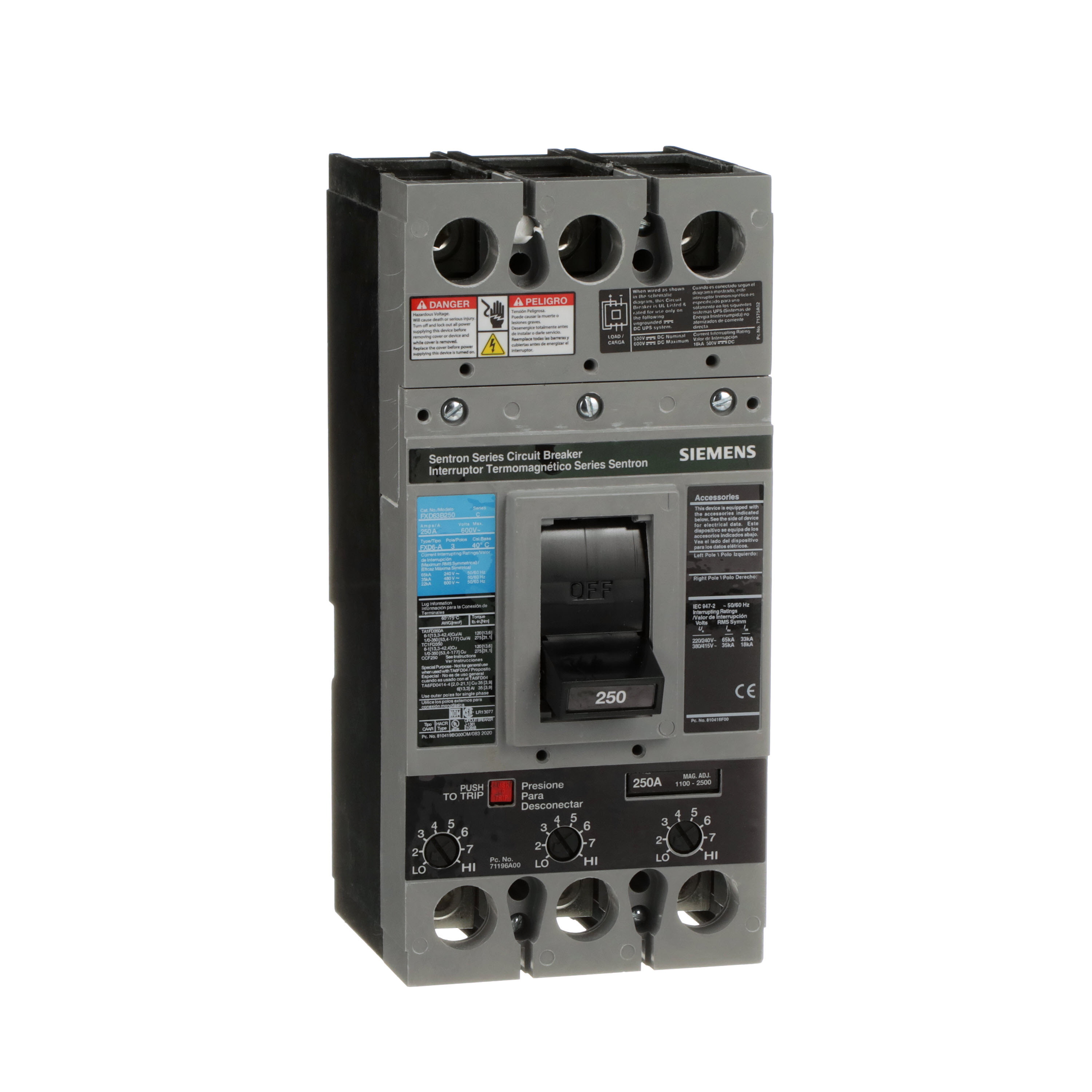 SIEMENS FXD63B250