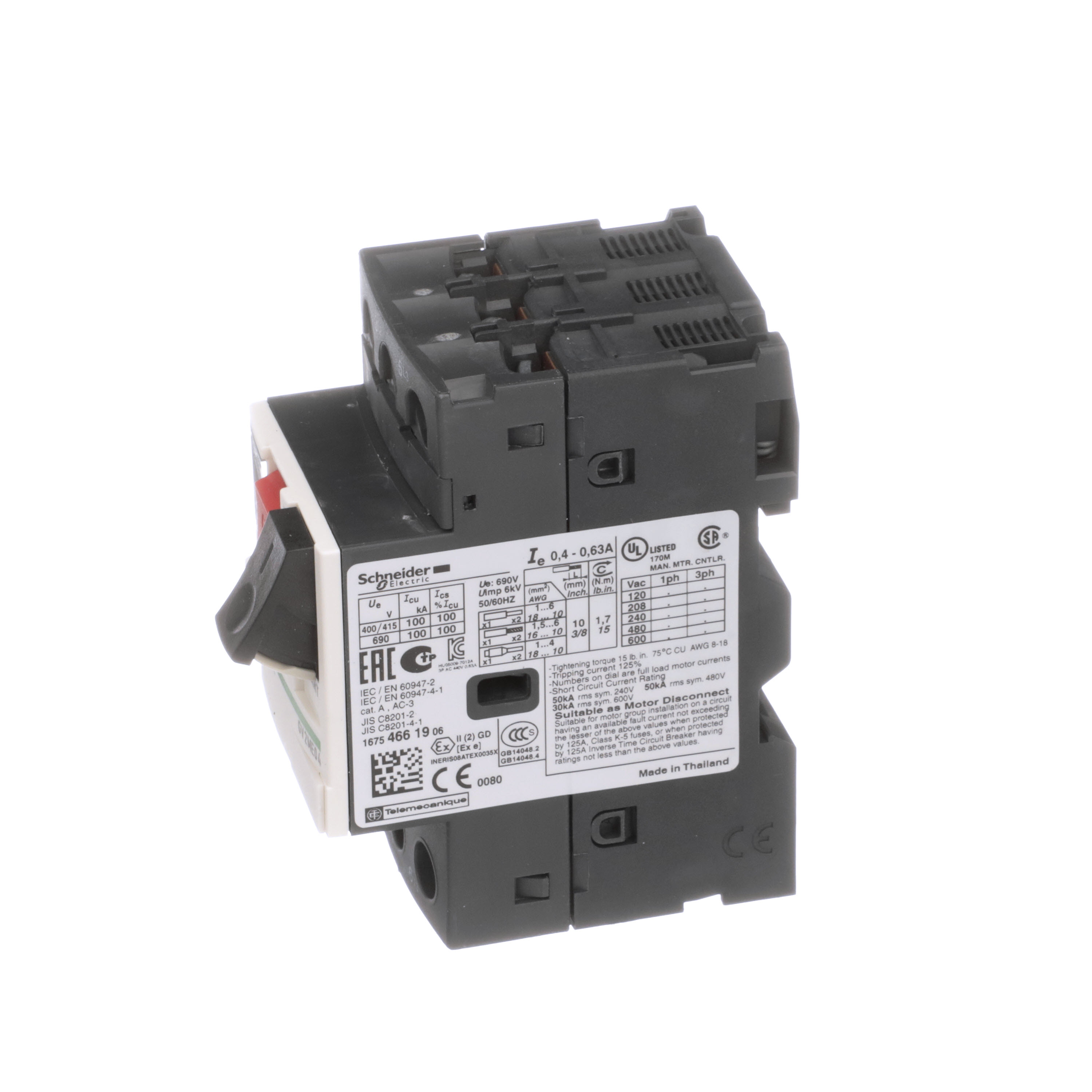 SCHNEIDER ELECTRIC GV2ME04