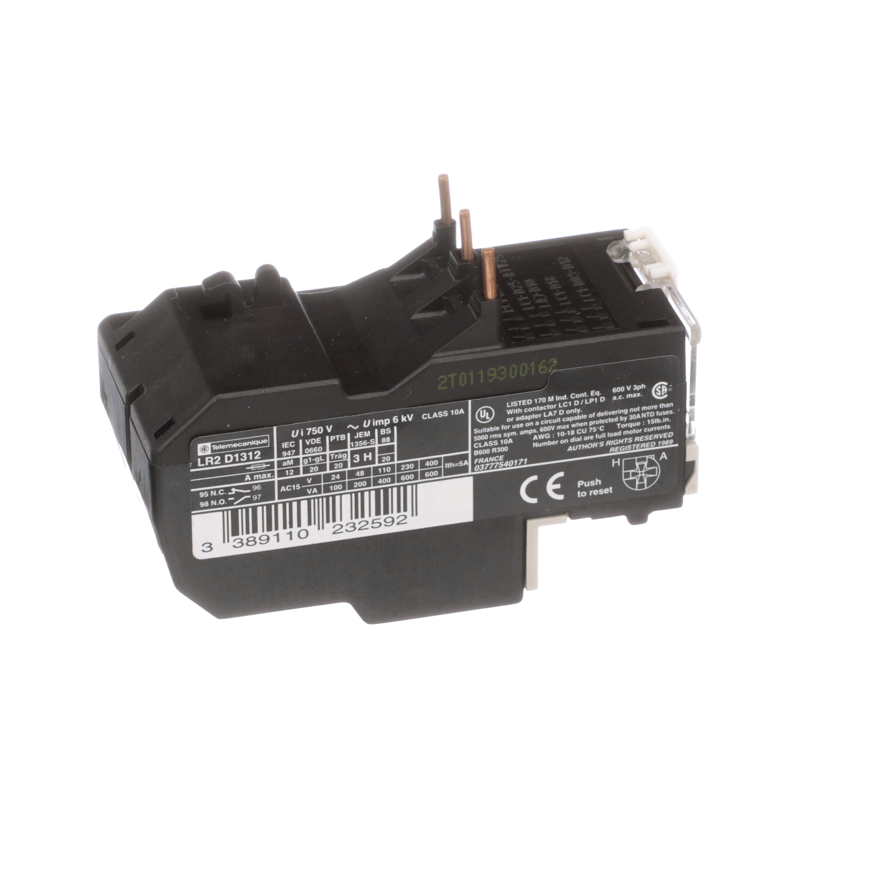 SCHNEIDER ELECTRIC LR2-D1312