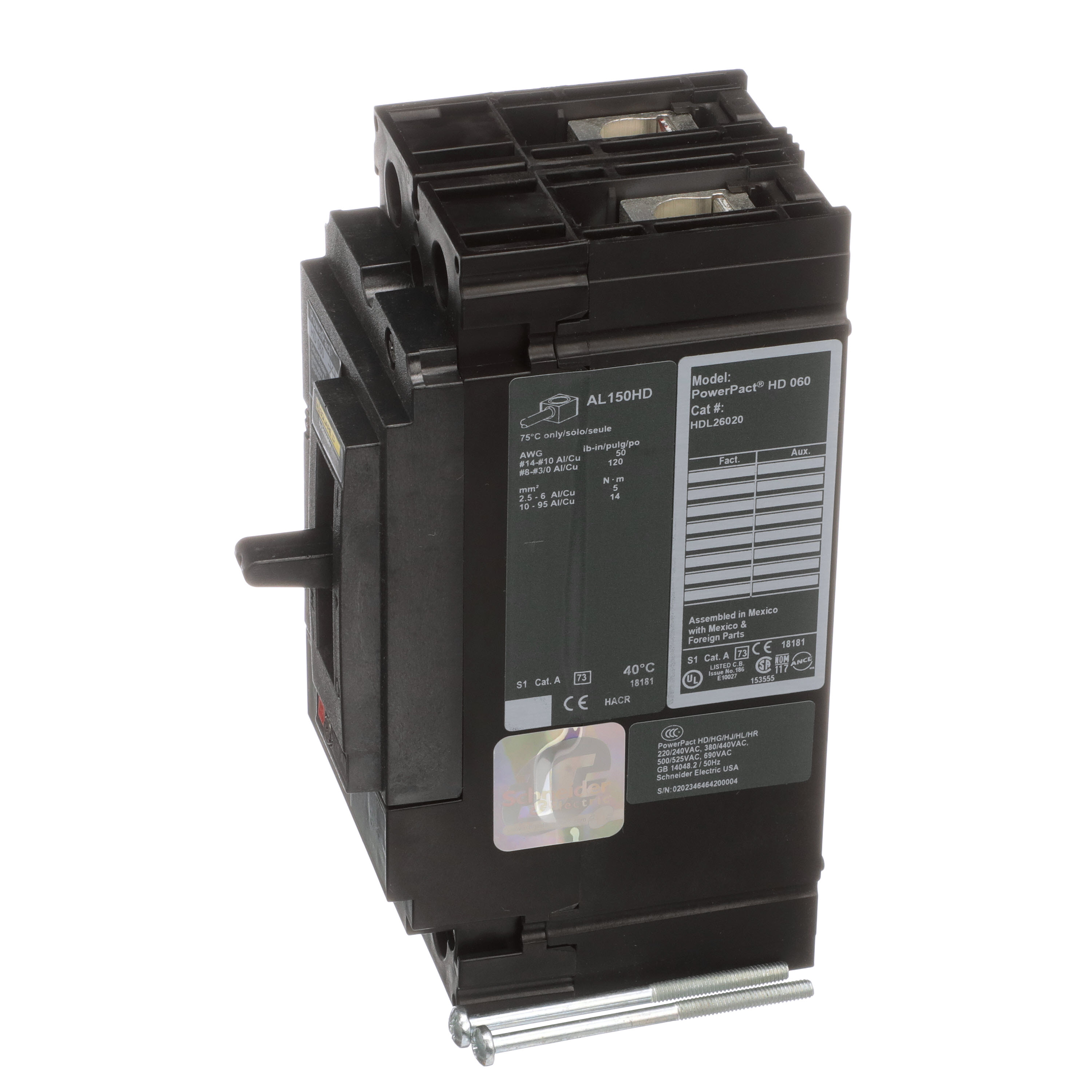 SCHNEIDER ELECTRIC HDL26020