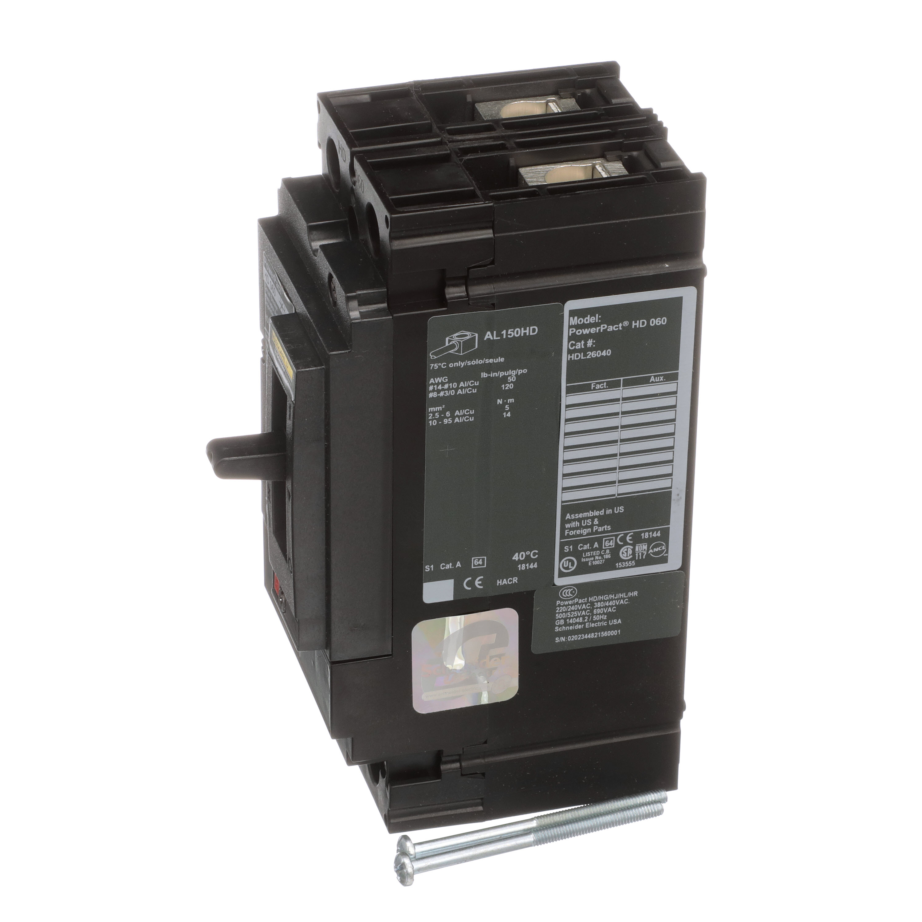 SCHNEIDER ELECTRIC HDL26040