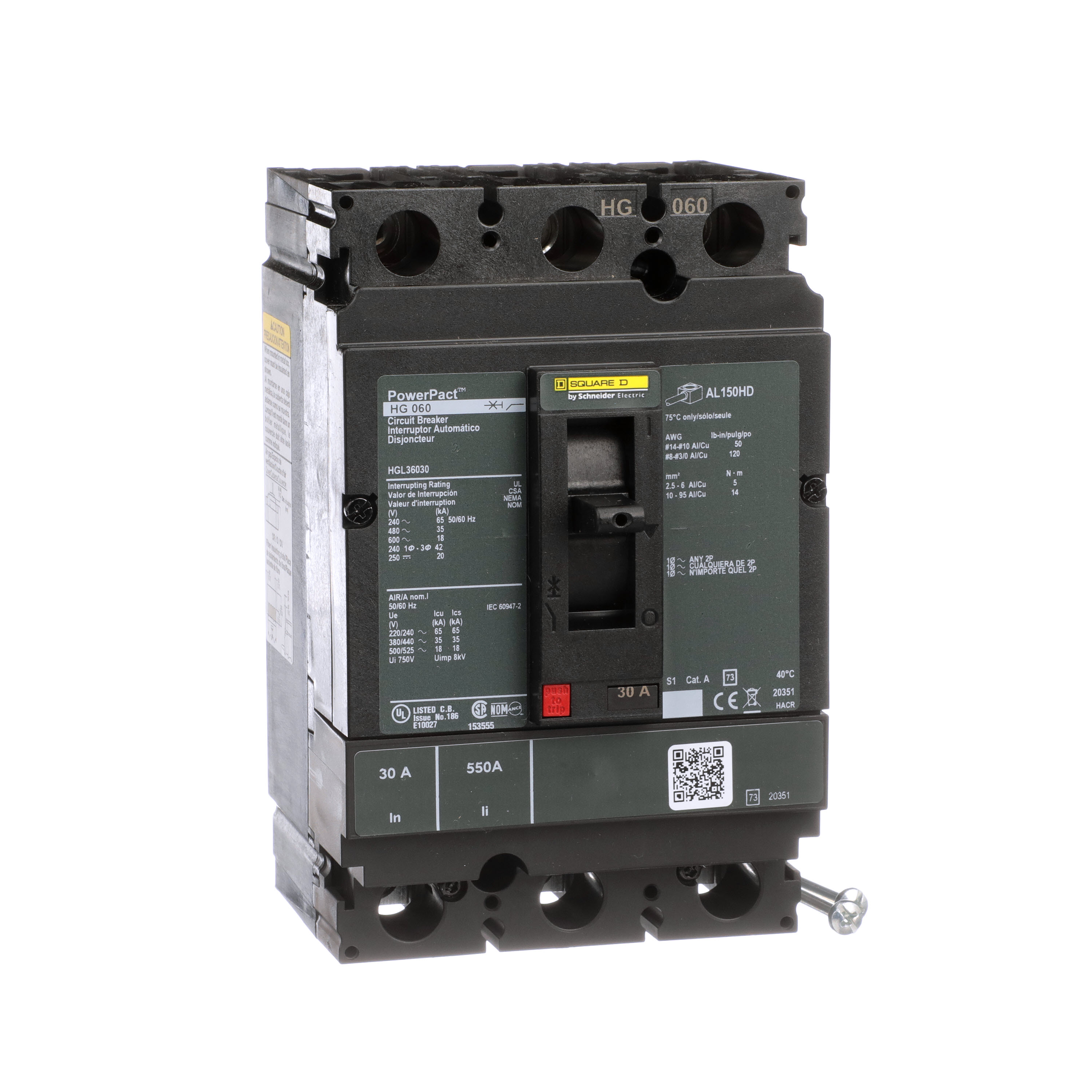 SCHNEIDER ELECTRIC HGL36030