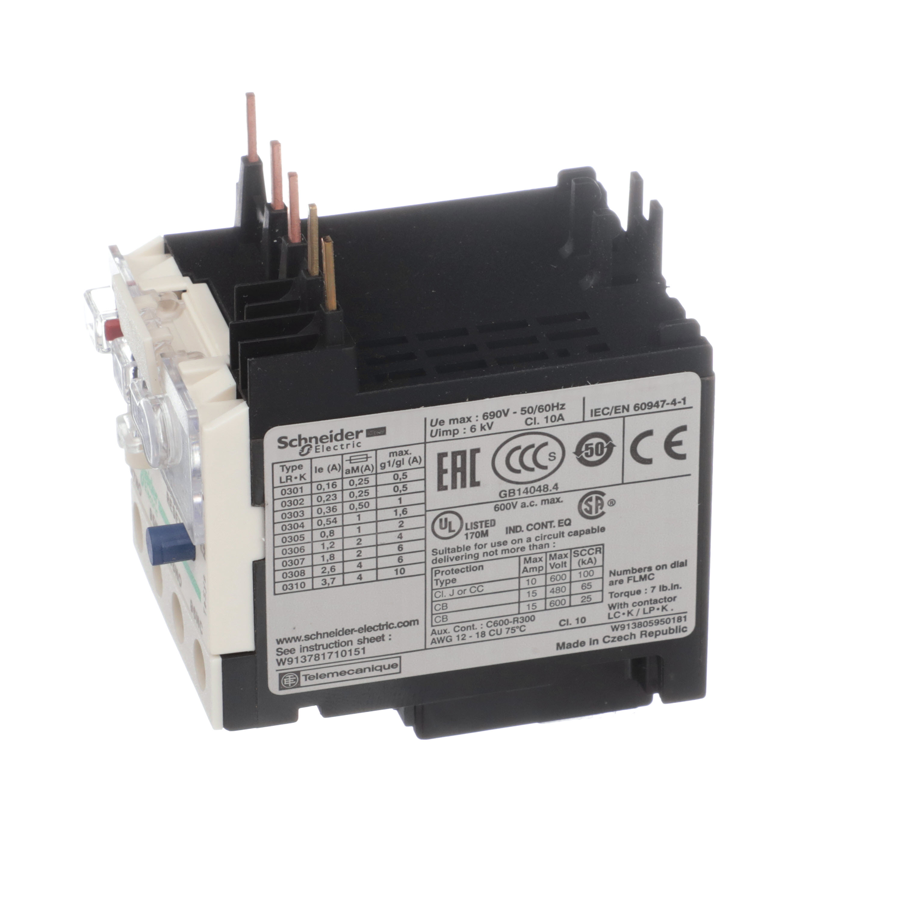 SCHNEIDER ELECTRIC LR2K0306