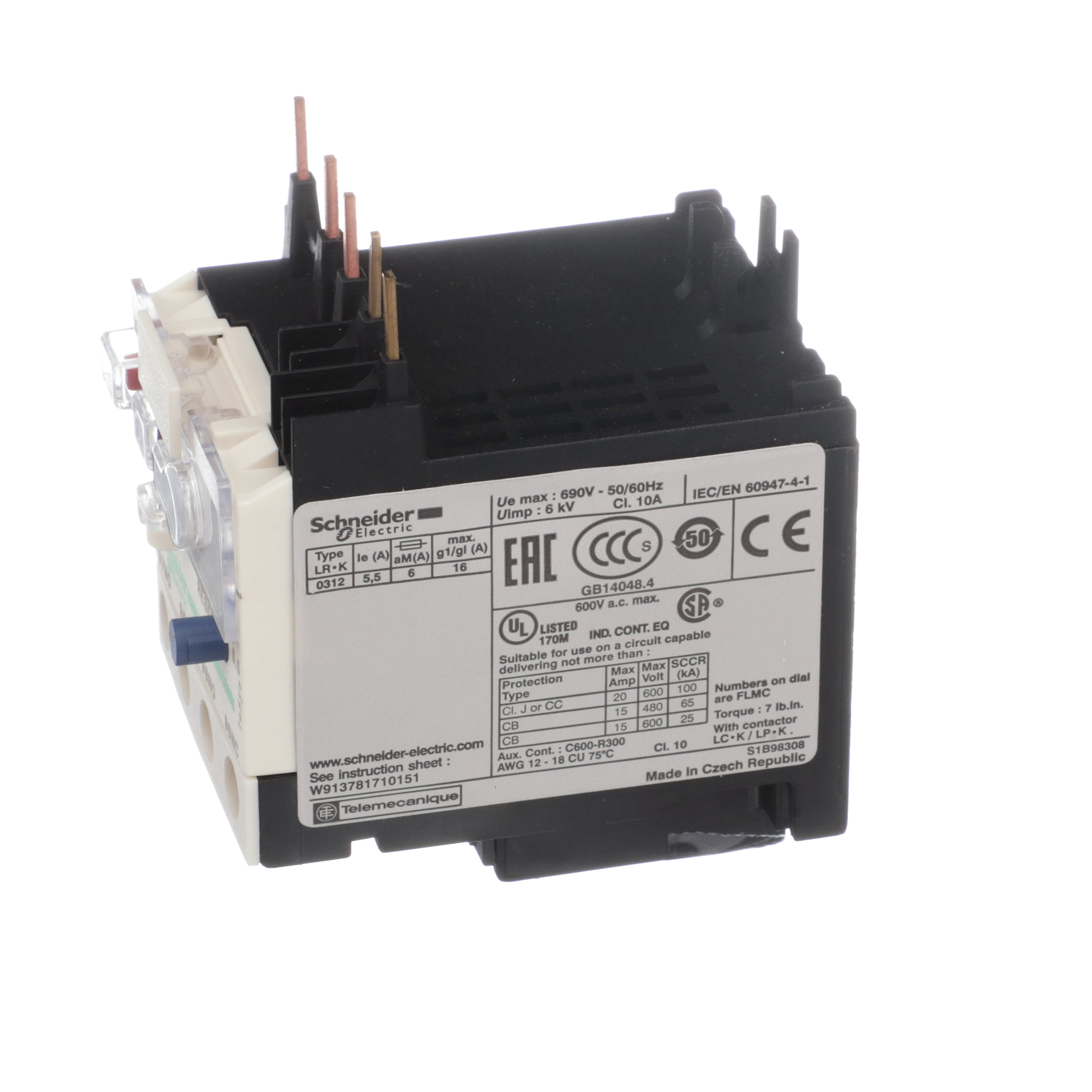 SCHNEIDER ELECTRIC LR2K0312