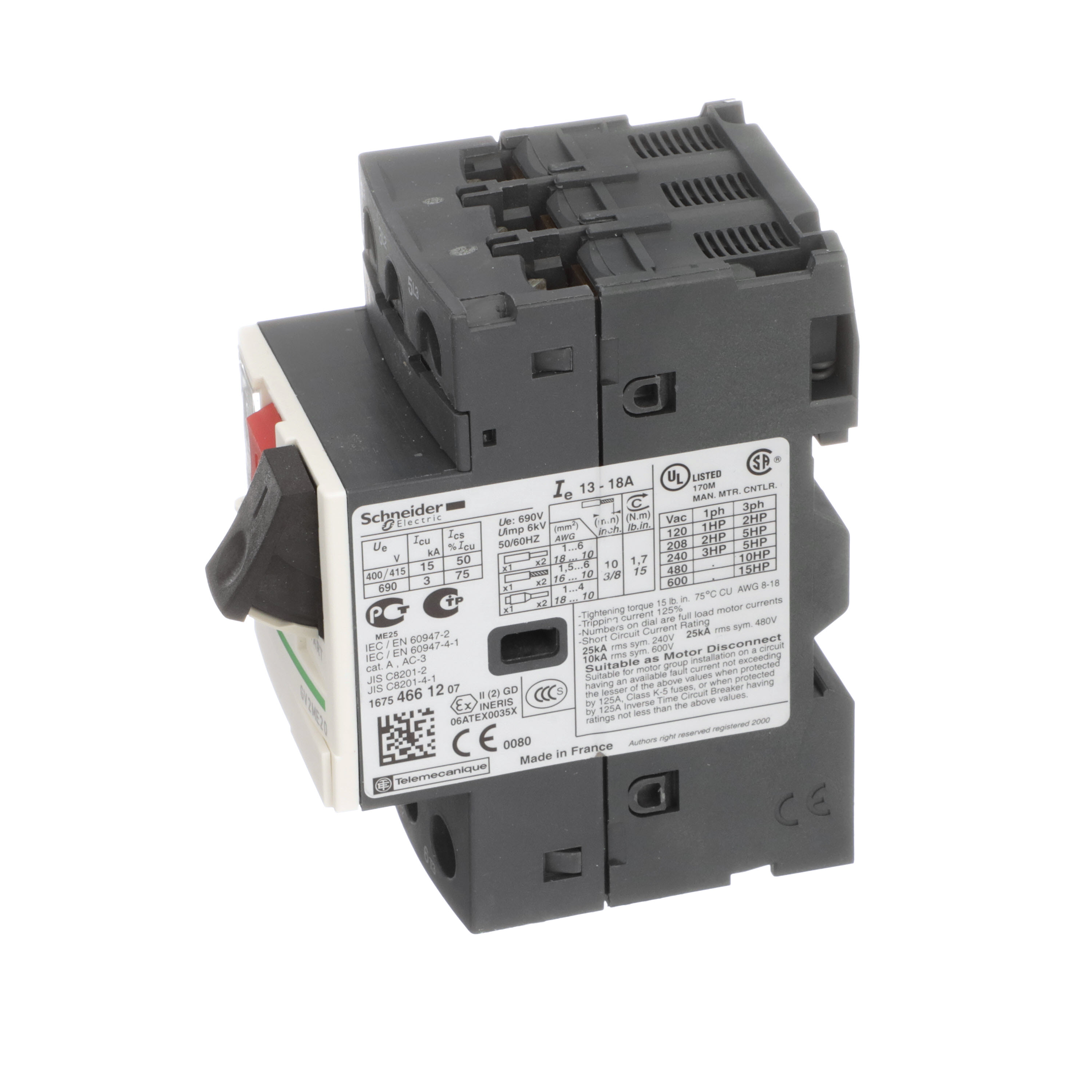 SCHNEIDER ELECTRIC GV2ME20