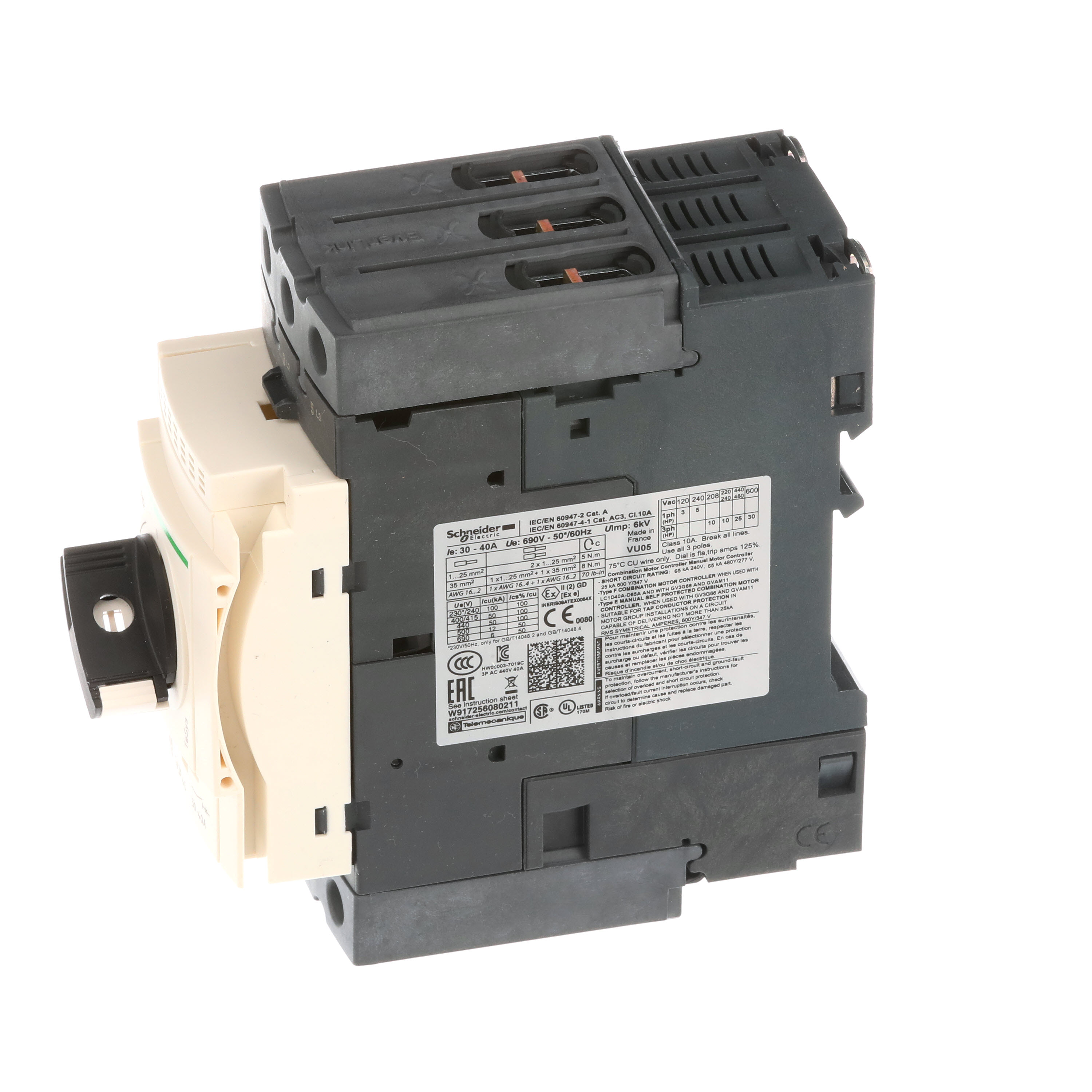 SCHNEIDER ELECTRIC GV3P40