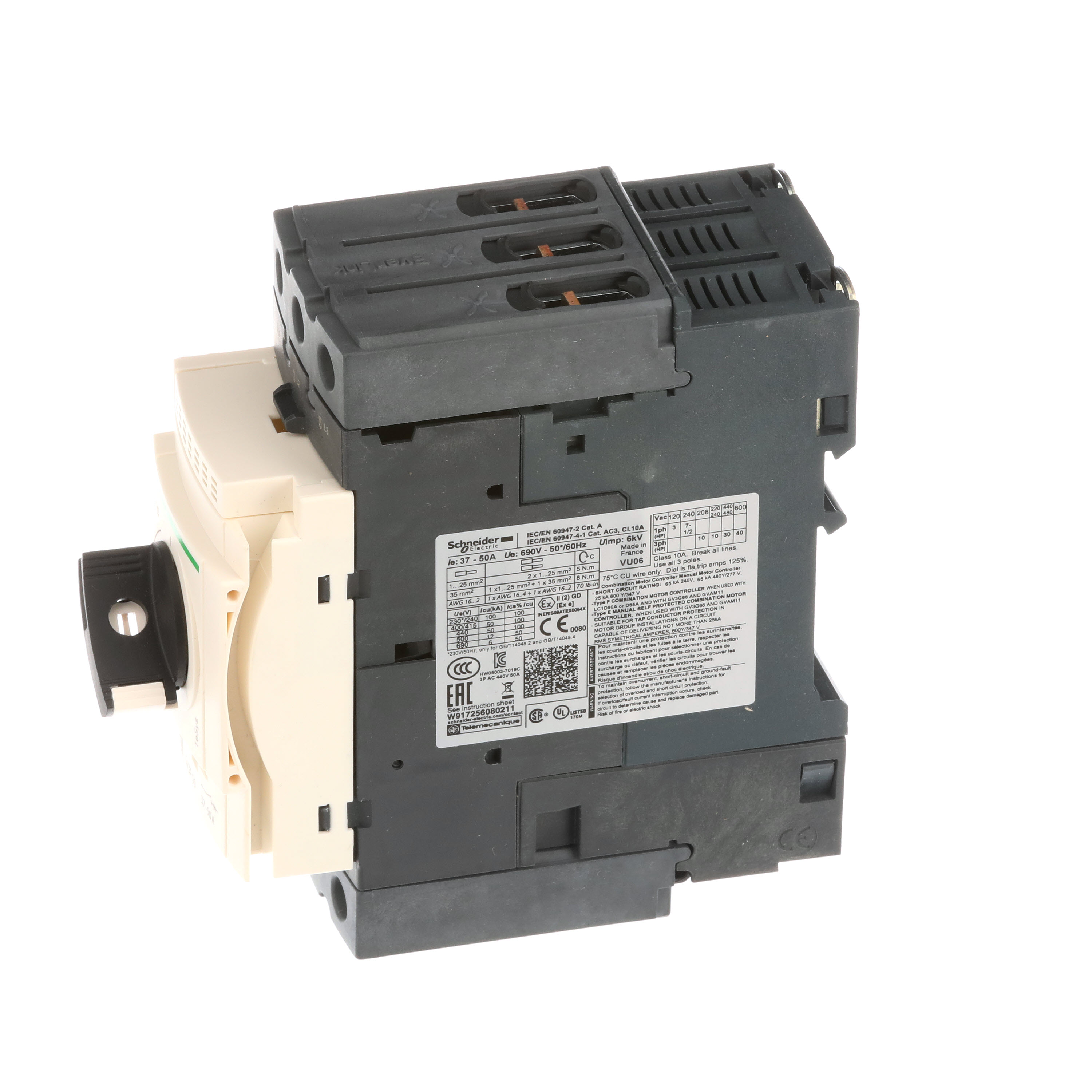 SCHNEIDER ELECTRIC GV3P50