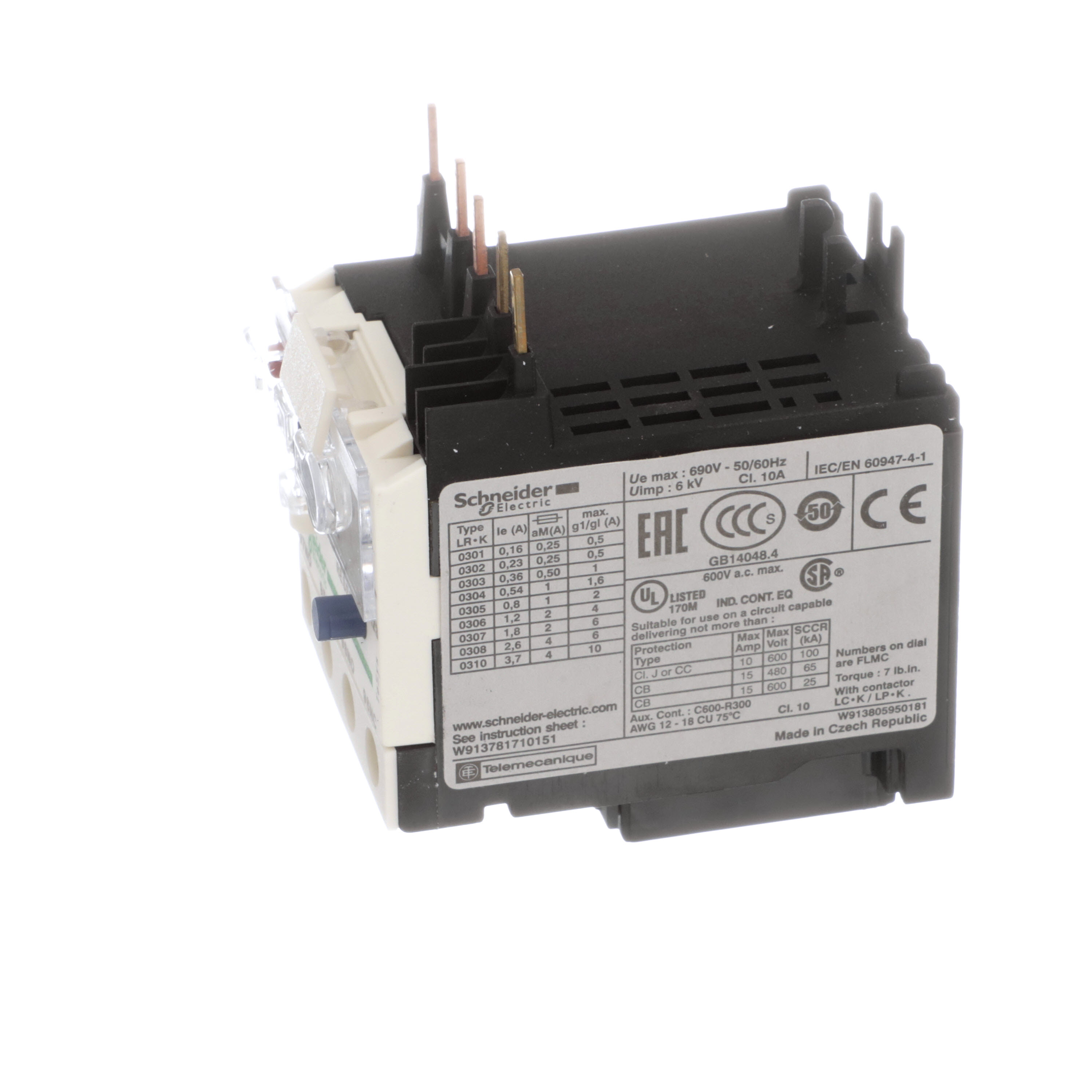 SCHNEIDER ELECTRIC LR2K0302