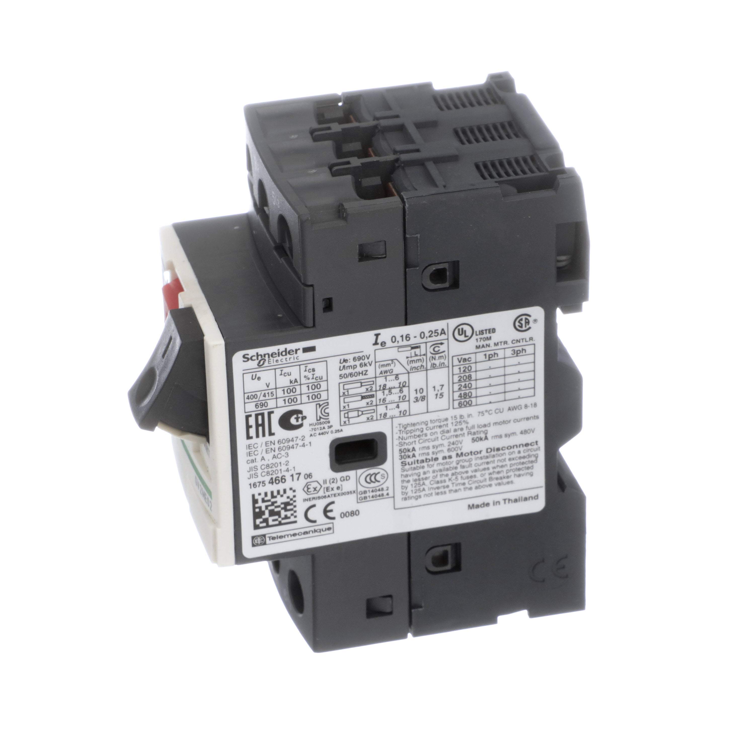 SCHNEIDER ELECTRIC GV2ME02